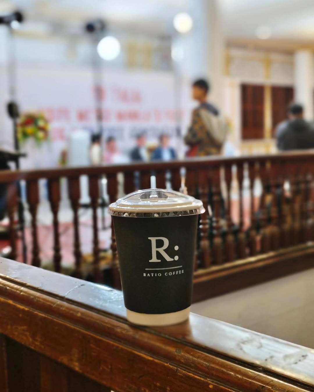 Community members at Ratio Coffee event