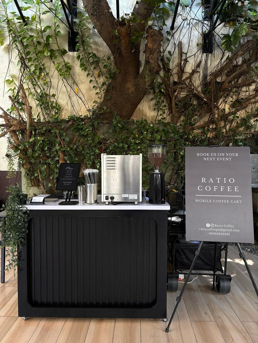 Ratio Coffee event setup and guests